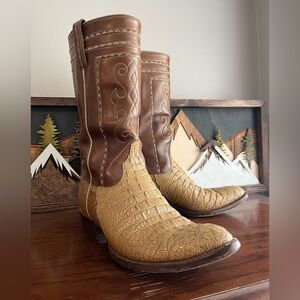 Lucchese Hornback Lizard Boots. 9.5D